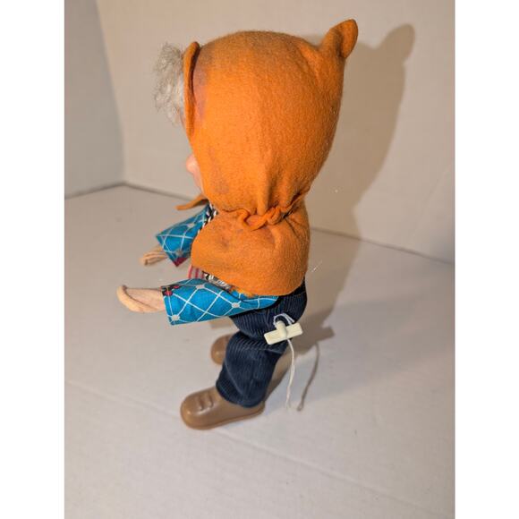 Vintage 10" Wind Up Sandman Doll W. Germany Works Rare - Picture 6 of 7